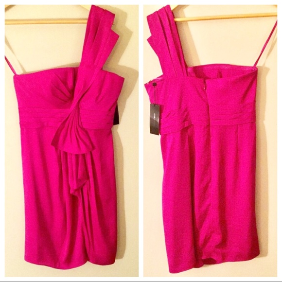 BCBGMaxAzria Dresses & Skirts - BCBG MaxAzria Palais Cocktail Dress Magenta Pink